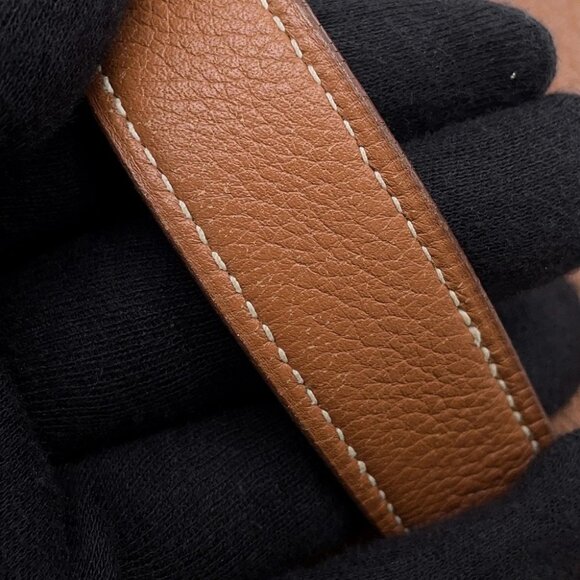 HERMES Christine Taurillon Clemence Cognac - Picture 8 of 15